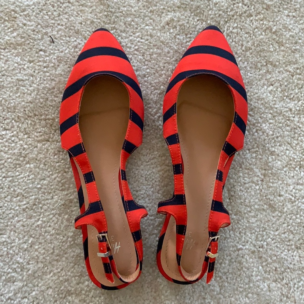 Zara flats leather shoes